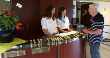 L'accueil du bateau MS Michelangelo