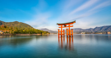 Miyajima Island, The famous Floating Torii gate in Japan
