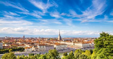 Vue de la ville de Turin - Italie